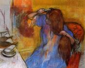 埃德加德加 - Woman Brushing Her Hair